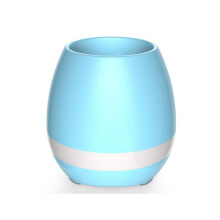(Blue) Flower Portable Bluetooth Lamp Speaker Night Light Festive Occasions Bedroom