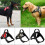 (Red,Middle)No Pull Adjustable Harness Leash Dog Pet Vest Walk Out Strap Vest Collar 15