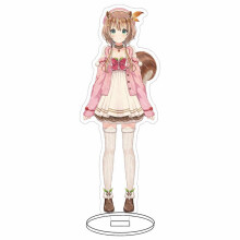 (Pink Coat)Hololive Vtuber Stand Figure Aqua Akai Usada Pekora Uruha Rushia Suisei Hosimati