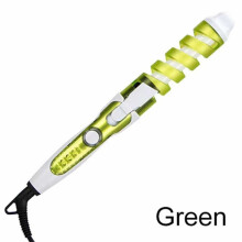 (Green US)Spiral Perm Curling Iron Hairdressing Tool With American Standard Plug For Daily