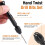 Hand Twist Drill Bits Set,DIY Precision Pin Vise Model  Hand Spiral Drill with 25pcs 0.3mm to 3.0mm Micro-Drill Bits (Black) 2