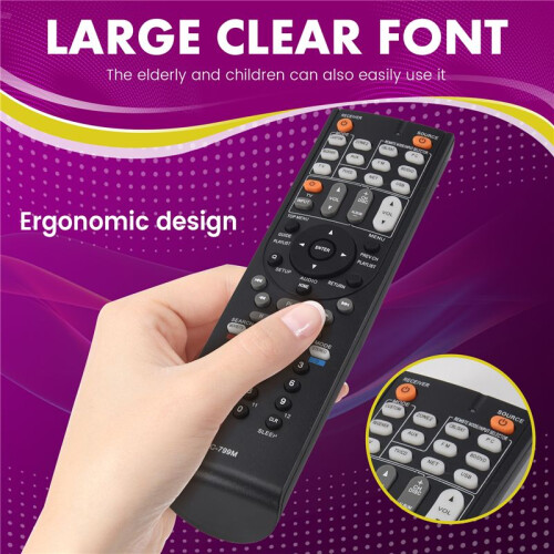 Remote Control RC-799M Replacement for  TX-NR616 TX-NR626 AV Receiver 1