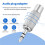 3,5 Mm Stereo-Stecker auf Cinch-Mono-Buchse, Silberfarben 3