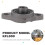 KFL000 Bore Inner 10mm Flange  Mounted Pillow Block Bearings 5