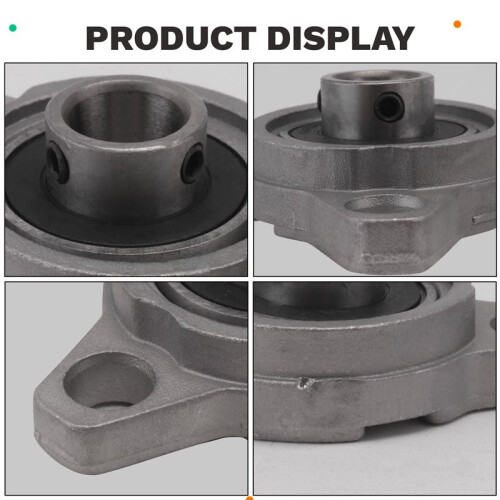 KFL000 Bore Inner 10mm Flange  Mounted Pillow Block Bearings 1