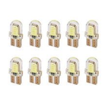 10pc LED T10 W5W COB SMD CANBUS Silica Bright White License Light Bulb