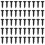 50Pcs Pickguard Screws 3MM for  Strat Style Guitar(black) 1
