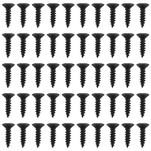 50Pcs Pickguard Screws 3MM for  Strat Style Guitar(black)