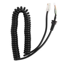 BilhandhöGtalare Mikrofonbyte Mic-Kablar Sladdkabel för MH-48A6 för Bilradio Talkie Walkie-Telefon Spring