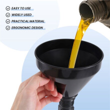 Filter funnel thickening tank and motorcycle gasoline filter funnel