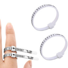 4Pcs US Ring Sizer Plastic Finger Ring Size Measure Tool Gauge Jewelry Sizing Belt for Women Men Kids