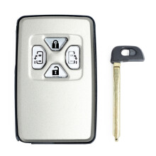 Car  Card Remote Car Key Shell Case Fob 4 Button For  Alphard Estima Vellfire