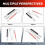 Aluminum Folding Cane 4-Sec Folding Cane with Rolling Tip for Blind Walking Stick 5