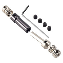 1 StüCke Metall Hinten Mitte Antriebswelle Cvd Getriebewelle für 1:12 12428 12423 Rc Auto Kurze Kurs WüSte Buggy Offroad Titanium