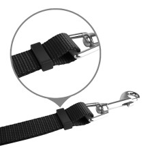 3 Way Dog Leash, Nylon Adjustable Coupler No Detachable 3 in 1 Multiple Dog Pet Cat Puppy Leashes (Black)