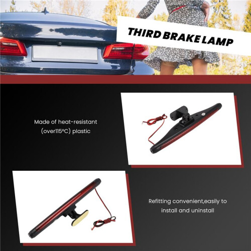 Rood 28 LED Auto Remlicht 3RD Achterlicht Hoog Gemonteerd Stoplicht 12V 2