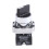 22mm Latching 2 NO 3-Position Rotary Selector Select  ZB2-BE101C Black 1