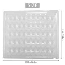 Doorzichtige PET-Afsluitbare Franse Macaron-Opslagbakken - Bevat 50 Macarons Per Set - Verpakking van 4 Sets
