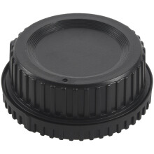 Black Plastic Camera Body Cover + Rear Lens Cap for Digital SLR
