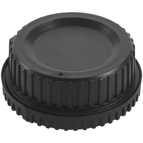 Black Plastic Camera Body Cover + Rear Lens Cap for  Digital SLR