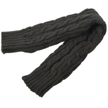 Fashion Winter Women Men Gloves Unisex Arm Warmer Long Fingerless knit Mitten dark gray 50 cm