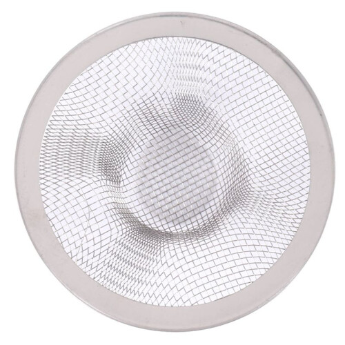 Stainless Steel Drainer Basin Filter Mesh Sink Strainer 3.5 Inch Top Diameter