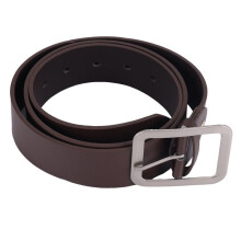 Men's Casual Waistband Belt Faux Leather Belt Buckle Waist Strap Belts brown