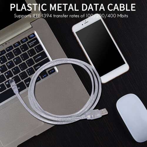 1.5M Convertitore Cavo Adattatore USB A IEEE 1394 4 Pin Firewire DV Per PC 1