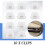 10pcs Door Insert Trim Strip Moulding Clip Grommet For  E46 E90 E91 3 Series 8