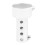 Silver Motorcycle Exhaust Can Muffler Insert Baffle DB Killer Silencer 42mm x 80mm 4