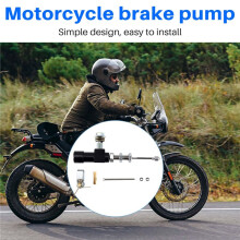 Motorcycle Hydraulic Clutch Master Cylinder Rod Brake Pump M10x1.25mm Aluminum black