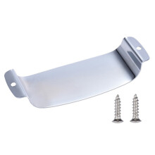 1 Sztuk Stalowa Elektryczna Gitara Pickup Cover Protector dla Jazz Bass JB Elektryczna Gitara Basowa do BłOtnika z 2 śRubami Srebrny