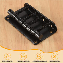 4 String Vintage Style Bass Hardtail Bridge for Precision Jazz Bass Top Load Upgrade,Black