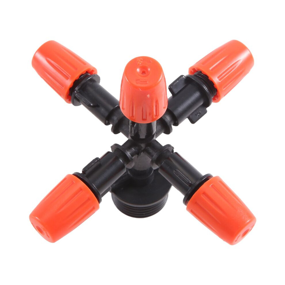 Tauoh Garden Sprinklers Automatic Watering Grass Lawn 360 Degree Circle Rotating Water Sprinkler 5 Nozzles Garden Pipe Hose