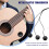 Universal Pickup Piezo 3-Givare 6,35 Mm för Akustisk Gitarr Ukulele Mandolin 5