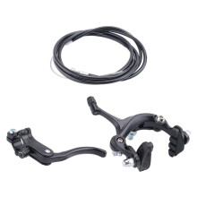 Rear Fixie Road Bike Brake Set Bike Brake Kit Bike Caliper Brake Kit Side Pull Brake Set For Most Fixie Bike Black