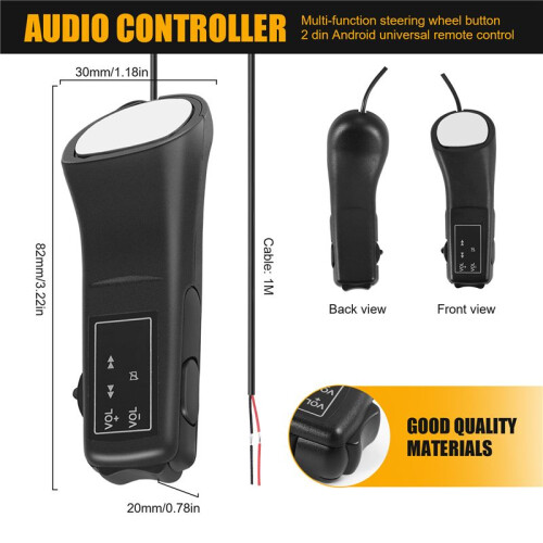 Car Steering Wheel Button Remote Control Lights Car Navigation Dvd / 2 Din Android  Wireless Universal Remote Control 1