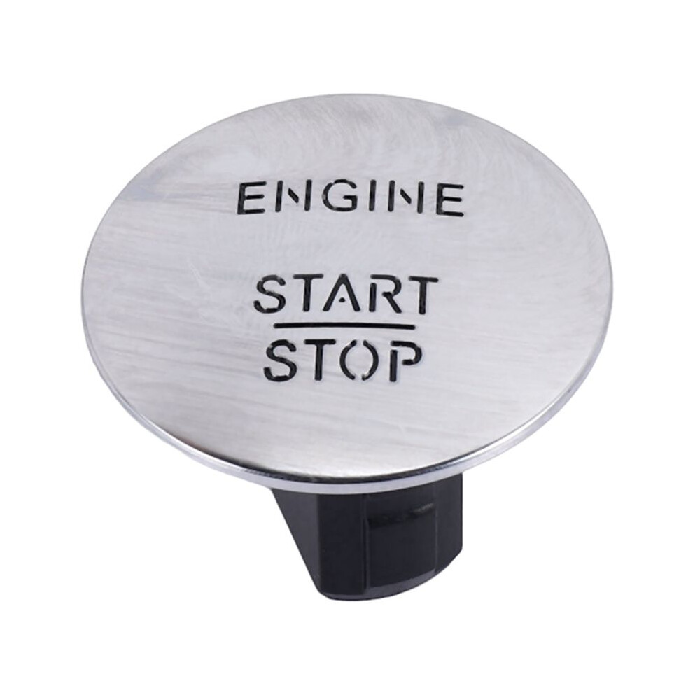For - Push To Start Button Keyless Go Engine Start Stop Push Button Silver 6032848790540