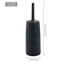 Scopini e Supporti per WC Scopino per WC con Supporto Grigio Scuro per Bagno Scopino per WC Design Moderno con Coperchio Longe
