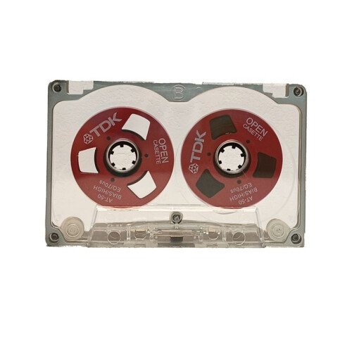 55 Minute Blank Tape Disk Double-Sided Metal Small Open Disk Blank Cassette Tape Tape Disk, C