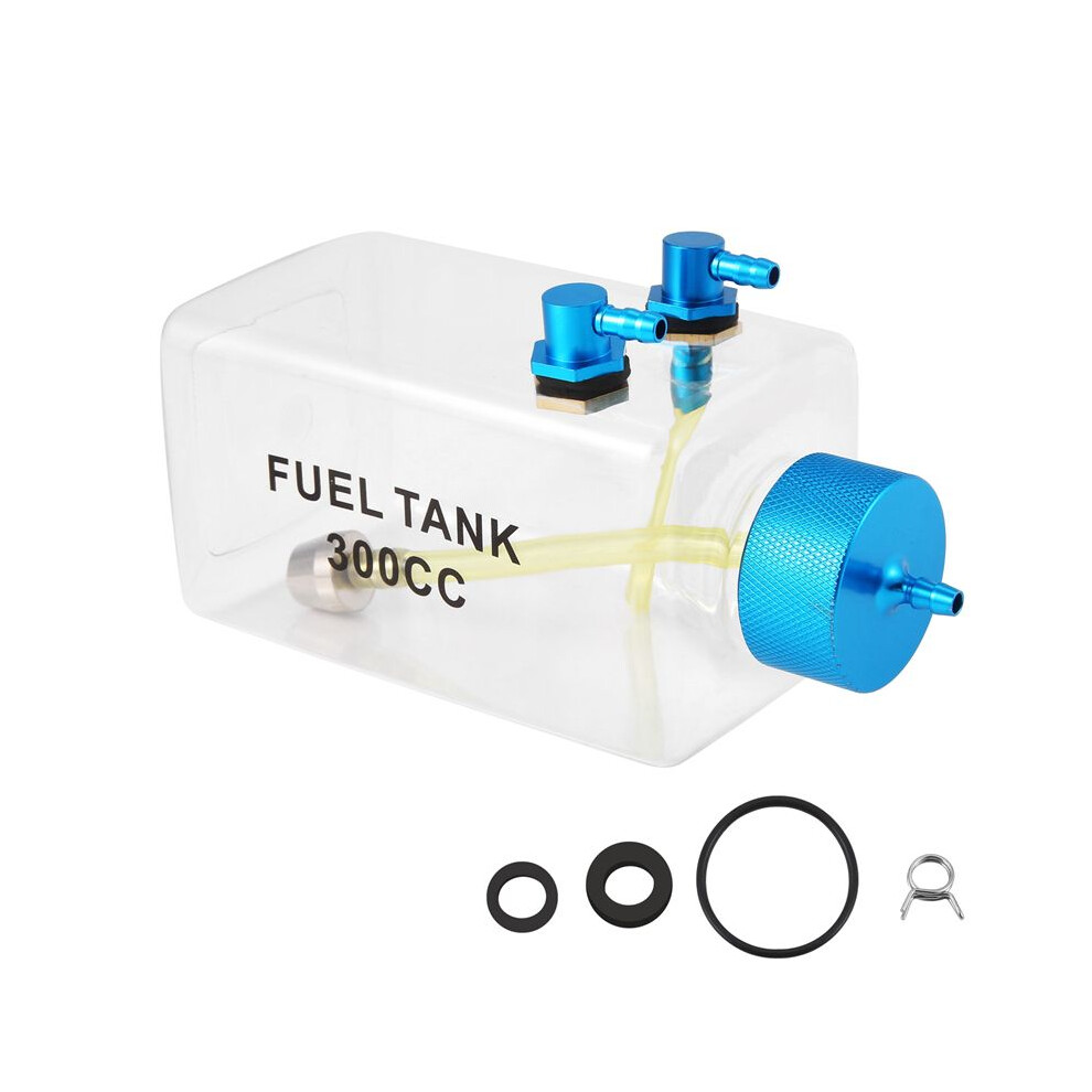 Fuel Tank Petrol Transparent Plastic Bottle 300Cc Cnc For Rc Gas And Nitro Airplane 6032225204363