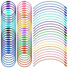 120 Portachiavi nel Filo Metallico con Chiusura un Vite, Anelli per Portachiavi nel Filo Metallico da 6 Pollici per Escursioni All'Aperto (12 Colori)