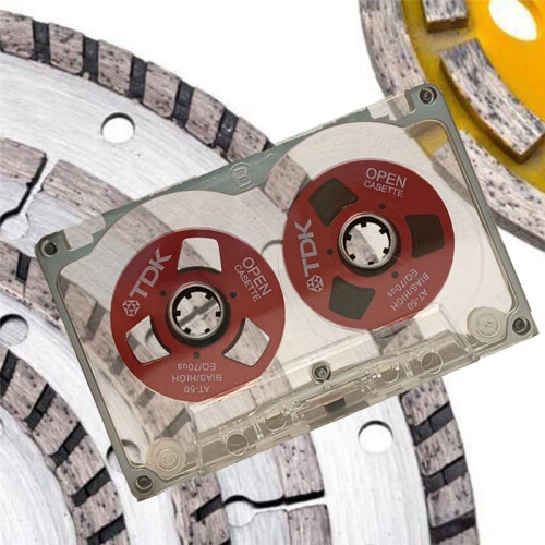 55 Minute Blank Tape Disk Double-Sided Metal Small Open Disk Blank Cassette Tape Tape Disk, C 1