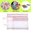 10 Pack Colored Double-Layer Mesh Zipper Pouch Bags, Building Block Sets Toy Storage & Organization 5Pcs A4+5Pcs A5 6