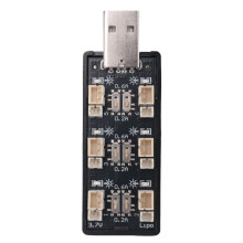 1S LiPo BateríA Cargador USB 3.7V / 4.20V 6 Canales 1S LiPo Cargador Micro-JST 1.25 JST-PH 2.0 MCX Conectores MCPX