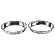 2 Piezas de Acero Inoxidable Wok Metallic Round Bottom Wok Rack 10.43X11.8 Pulgadas TamañO Universal Pulgadas para Sartenes de Gas