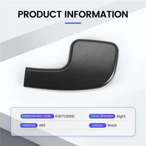 Right Hand Drive Front Windshield Windscreen Wiper Arm Hatch Release  Cover Cap For- E90 E91 E92 61617138991 2