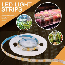 LED Grow Light Full Spectrum 5V USB Grow Light Strip 2835 LED Fytolampor för VäXter VäXthus Hydroponisk Odling 100Cm