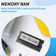 1GB DDR1 Laptop Memory Ram SO-DIMM 200PIN DDR333 PC 2700 333MHz for Notebook Sodimm Memoria