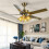 2Pcs Bronze Ceiling Fan Pull Chain Set, Decorative Fan Pull Chain Pendant Extension, Lighting & Fan Beaded  Fan Pull 3